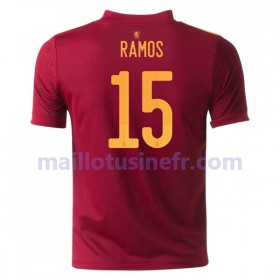 Maillot de Foot Espagne Sergio Ramos 15 Domicile UEFA EURO 2020